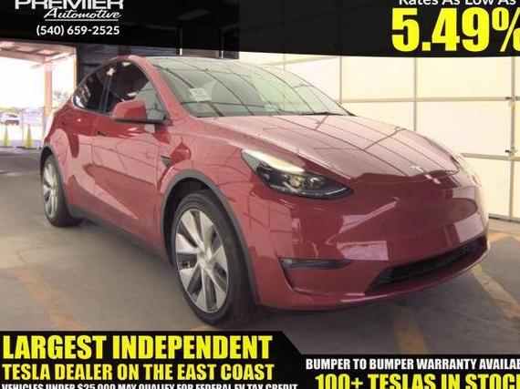 TESLA MODEL Y 2022 7SAYGAEE6NF536570 image
